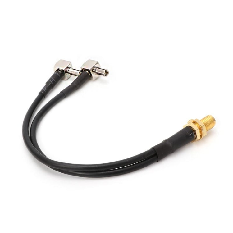 RG174 SMA Female to 2 x TS9 Male Connecting Cable Extension, Length: 15cm, SMA Female to 2 x TS9 Male 15cm RG174 SMA Female to 2 x TS9 Male Connecting Cable Extension, Length: 15cm, SMA Female to 2 x TS9 Male 15cm